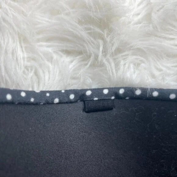 NWOT Victoria's Secret Strapless Black & White polkadot floral lace trim 38DDD - Picture 11 of 15